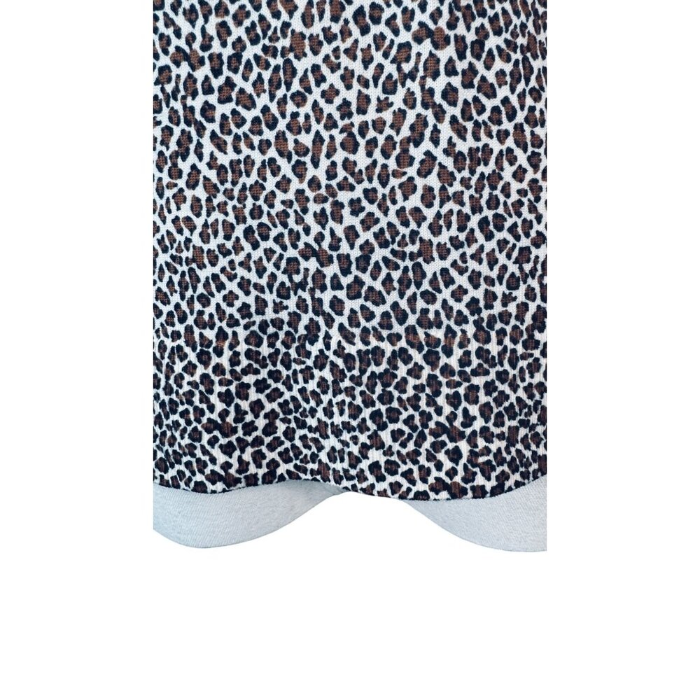 NWT Banana Republic Small Leopard Print V-Neck Merino Wool Sweater - Picture 14 of 15